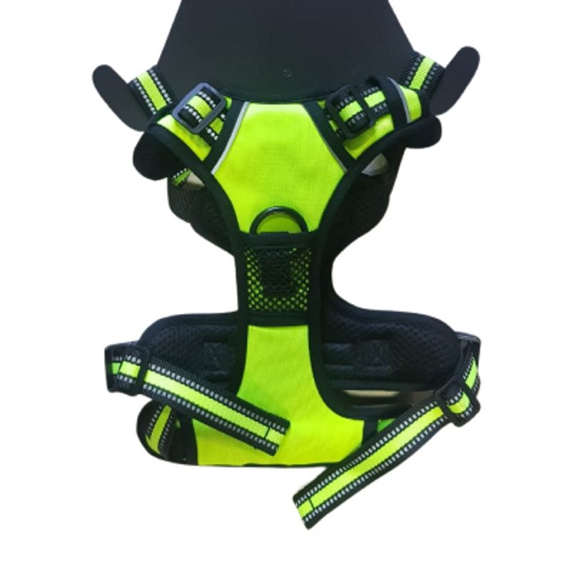 GENERICO - Arnés anti tirones verde fluorescente Talla XL
