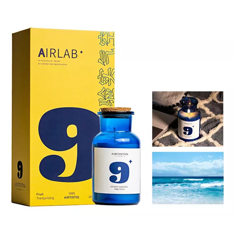 EVERSO - Velas Aromáticas Decorativas De Cera Soja 200g Océanos