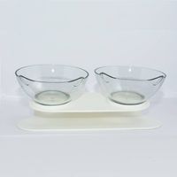 Plato para mascota doble elevado