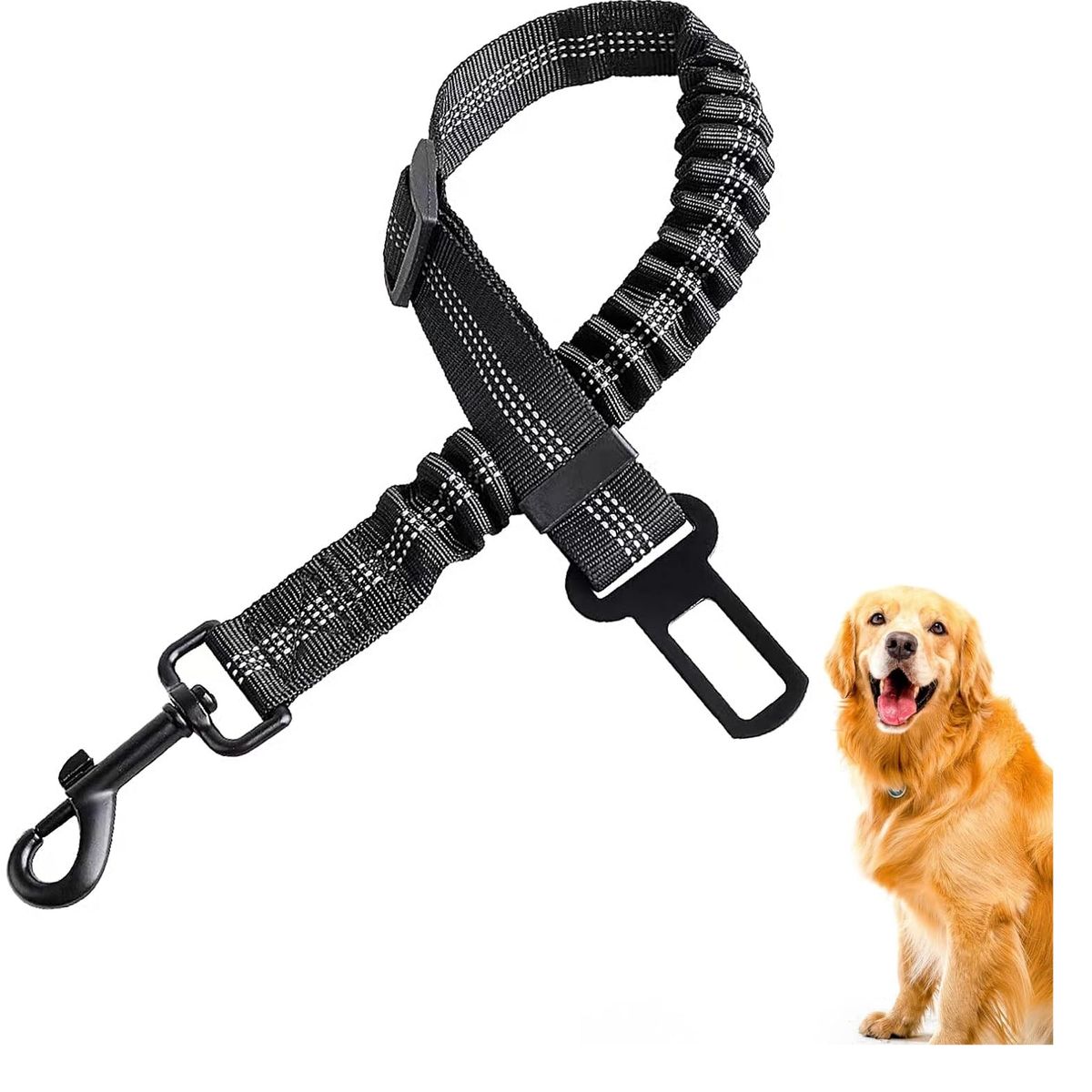 GENERICO - Correa de seguridad para perro en auto