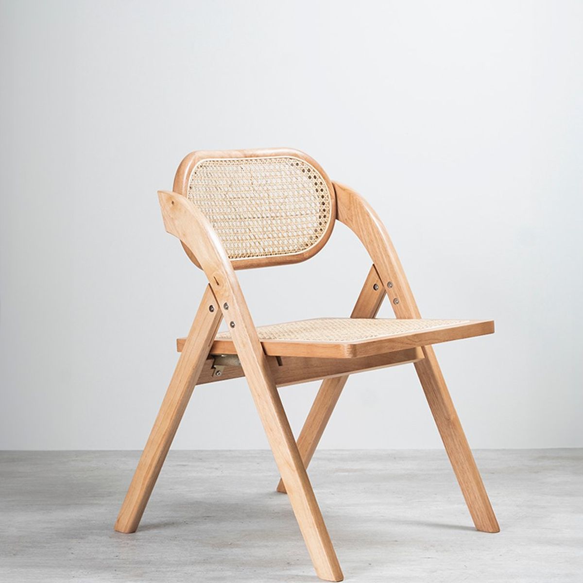 GENERICO - Silla Sia Plegable De Madera Y Ratán Para Comedor Venhoouse