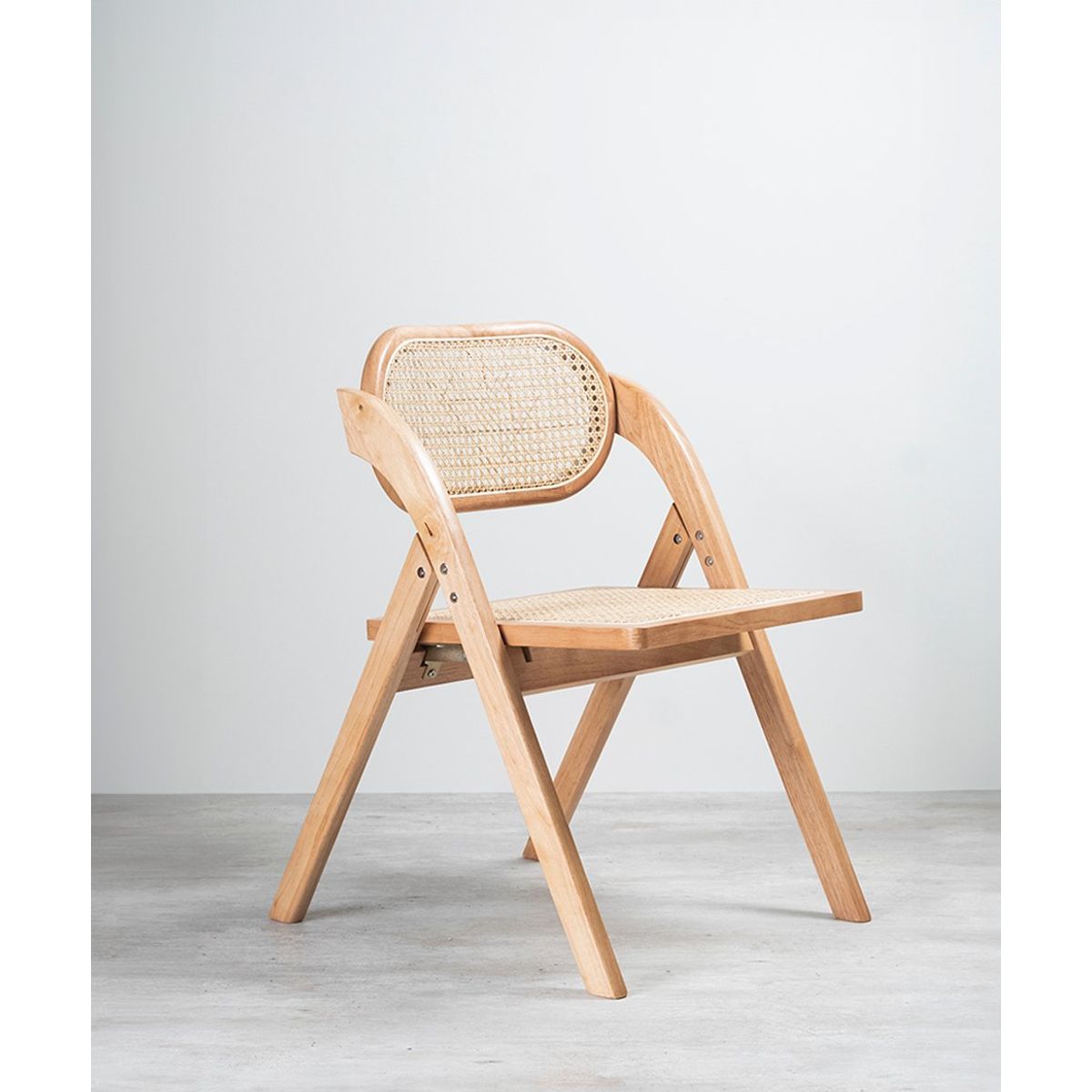 GENERICO - Silla Sia Plegable De Madera Y Ratán Para Comedor Venhoouse