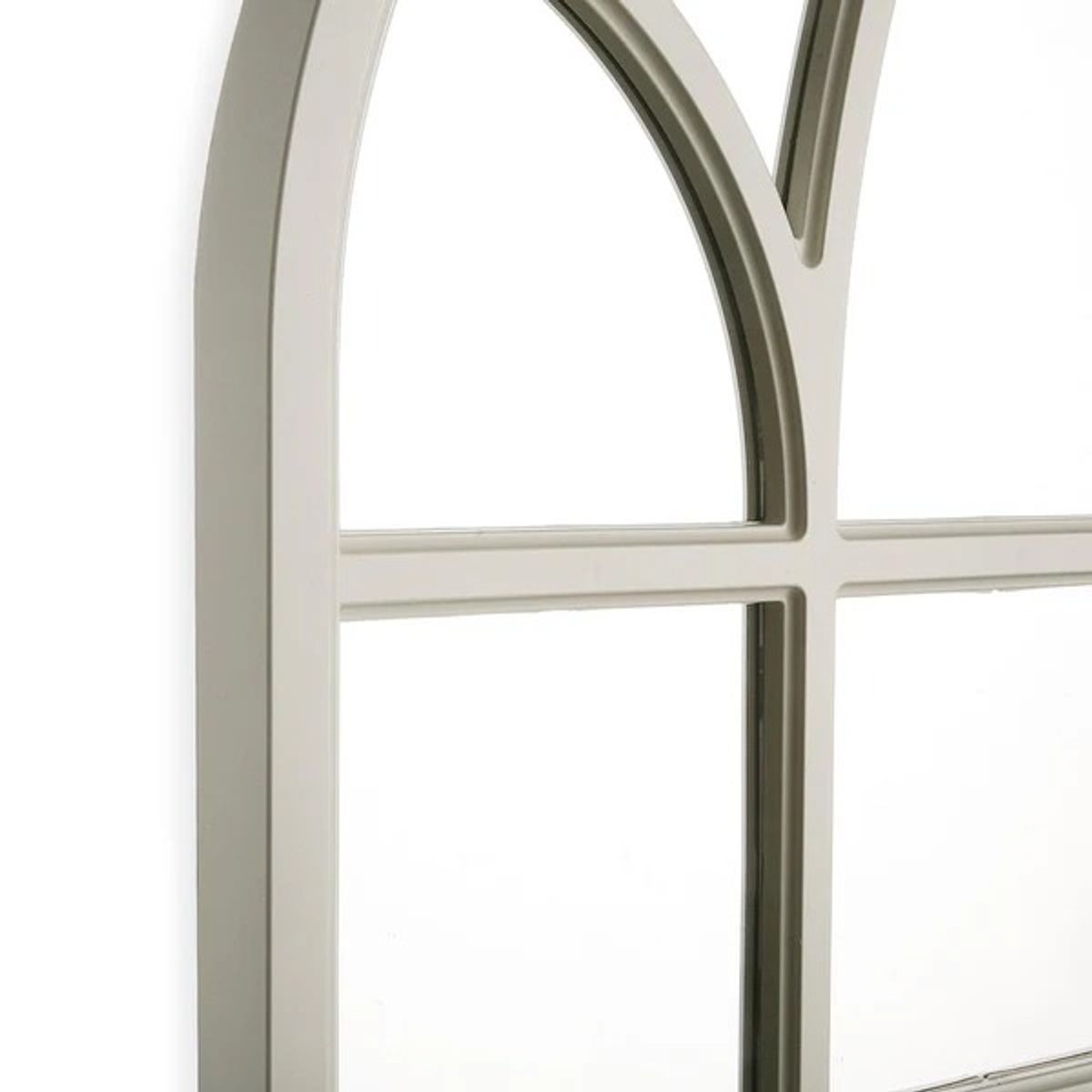 GENERICO - ESPEJO DECORATIVO BLANCO DISEÑO VENTANA CATEDRAL DE  51x79cm