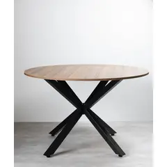 GENERICO - Mesa Argo Redonda 120cm Madera Oscura VenHoouse
