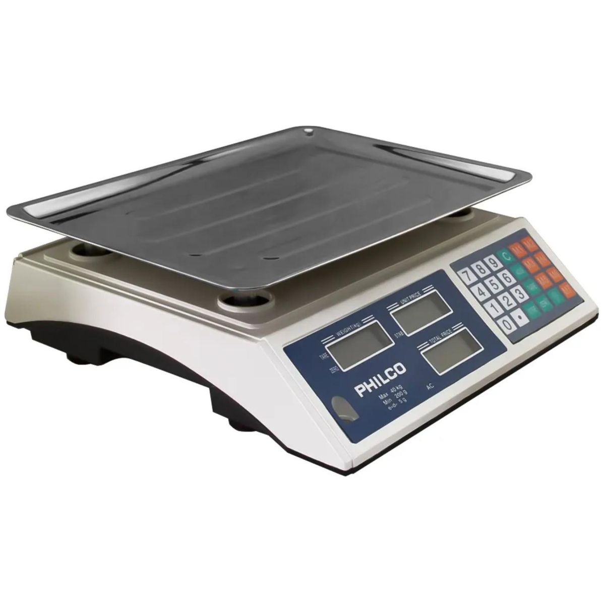 PHILCO - Balanza Peso Digital 40Kg LCD Acero Inoxidable CS841