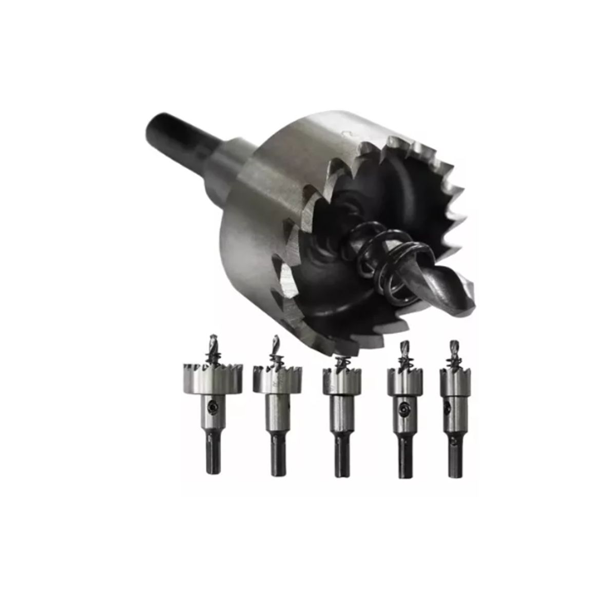 GENERICO - Juego De 5 Brocas Corona Perforadora Metal