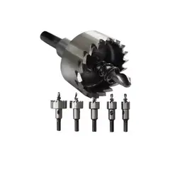 GENERICO - Juego De 5 Brocas Corona Perforadora Metal