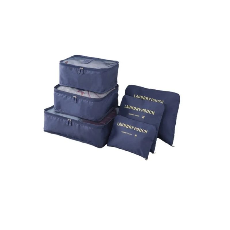 GENERICO - Pack 6 Organizadores De Equipaje De Viaje Bolsa Ropa Interior