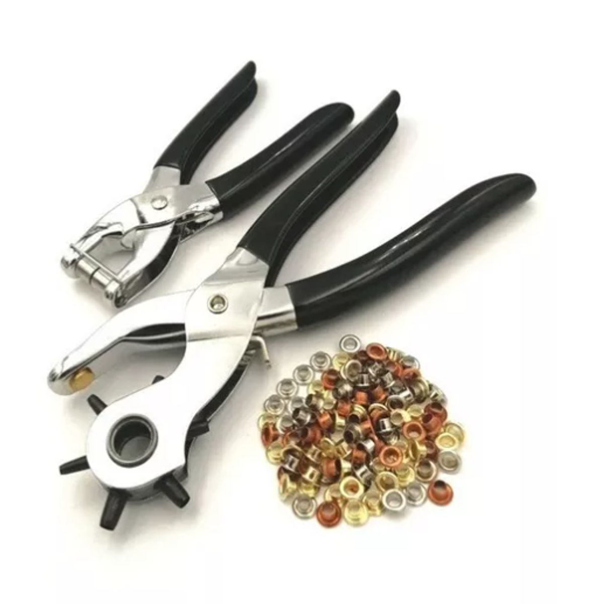 GENERICO - Saca Bocado Perforador Ojal Remachadora 100 Remaches