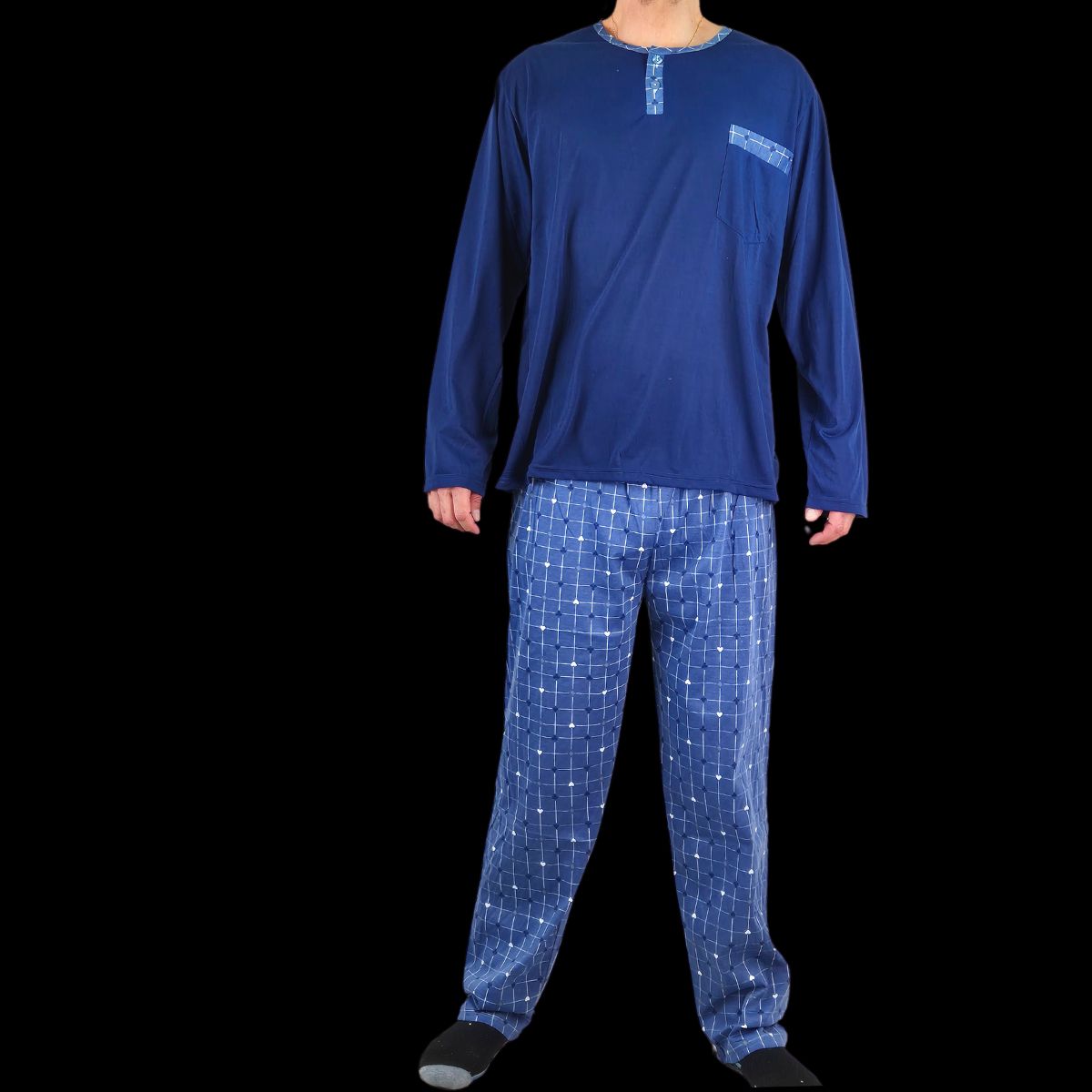 LIKE SHOP - Pijama Hombre Manga Larga Verano 529
