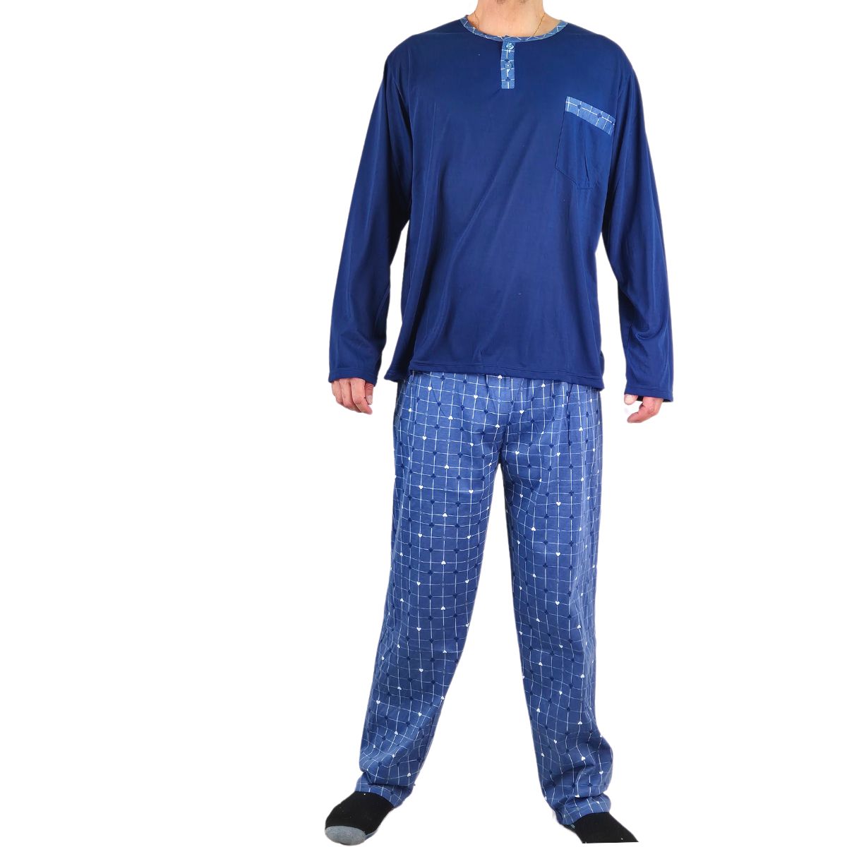 LIKE SHOP - Pijama Hombre Manga Larga Verano 529