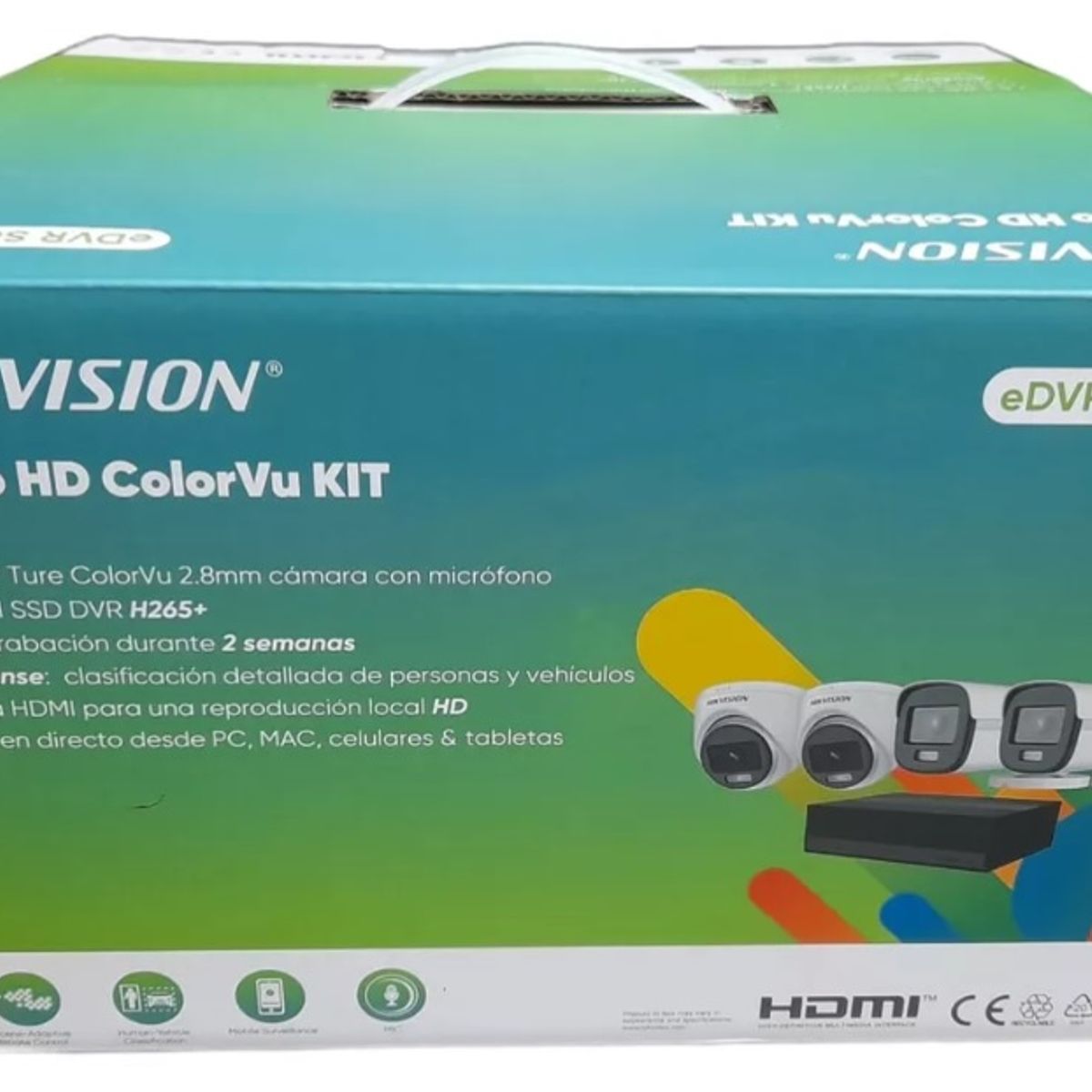 HIKVISION - Kit Cámara EDVR 4 Canales – Seguridad Completa para tu Hogar ¡Oferta Especial!
