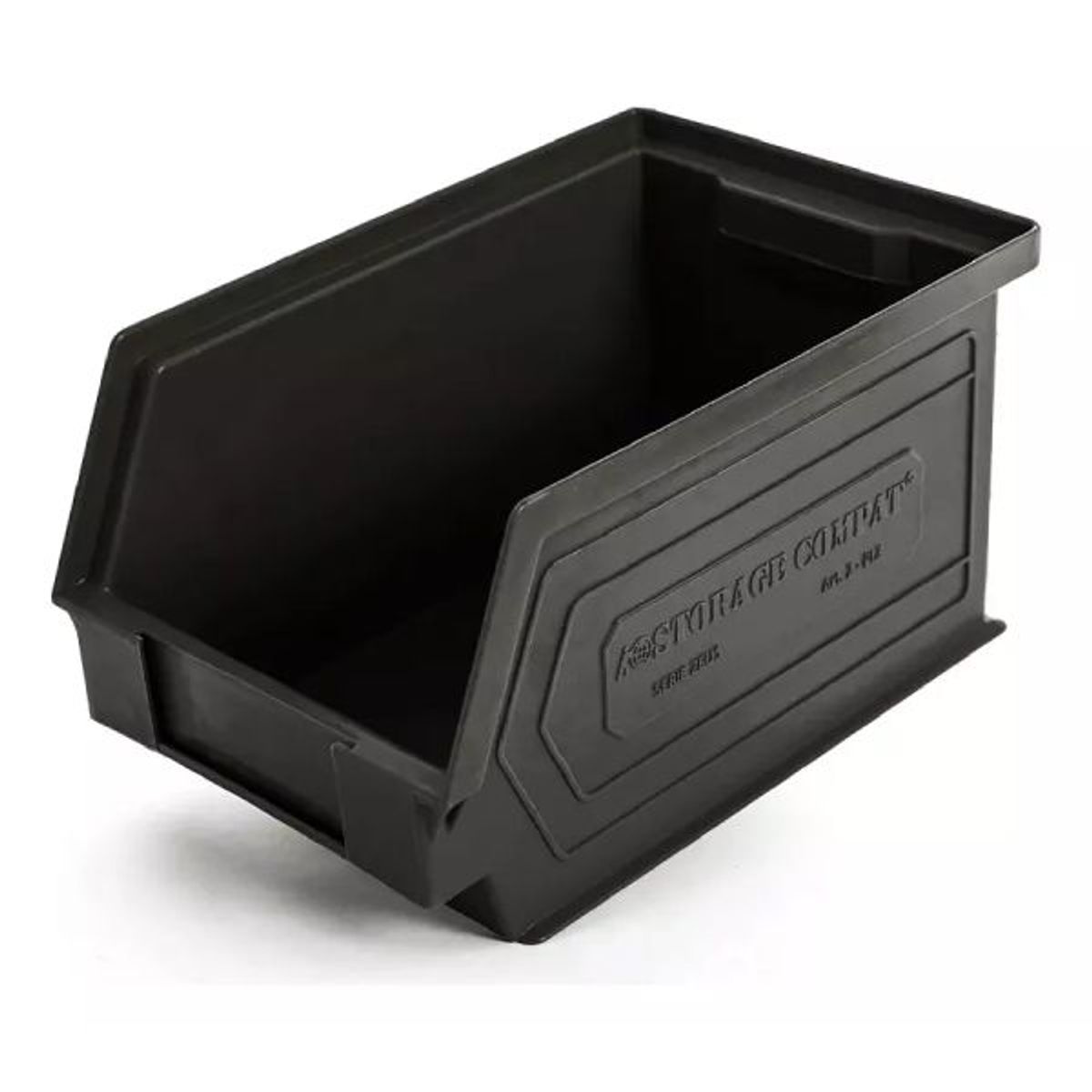 GENERICO - Caja Apilable Organizadora 230 x 140 x 130 mm Negra 2PL