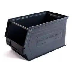 GENERICO - Caja Apilable Organizadora 350 x 200 x 200 mm Negra 3PL