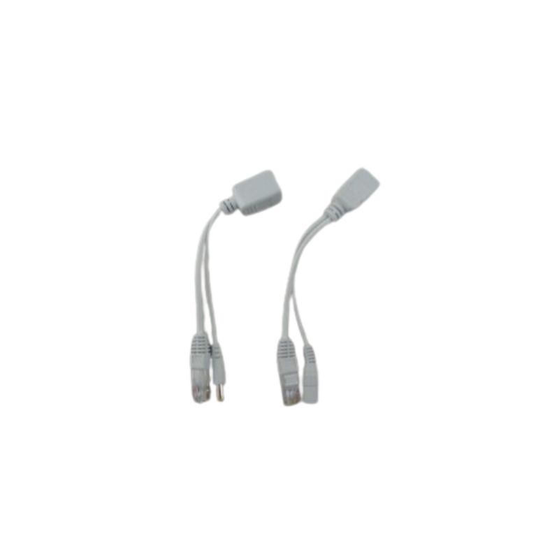 GENERICO - Adaptador PoE Red + DC Soporta Hasta 30 Mts