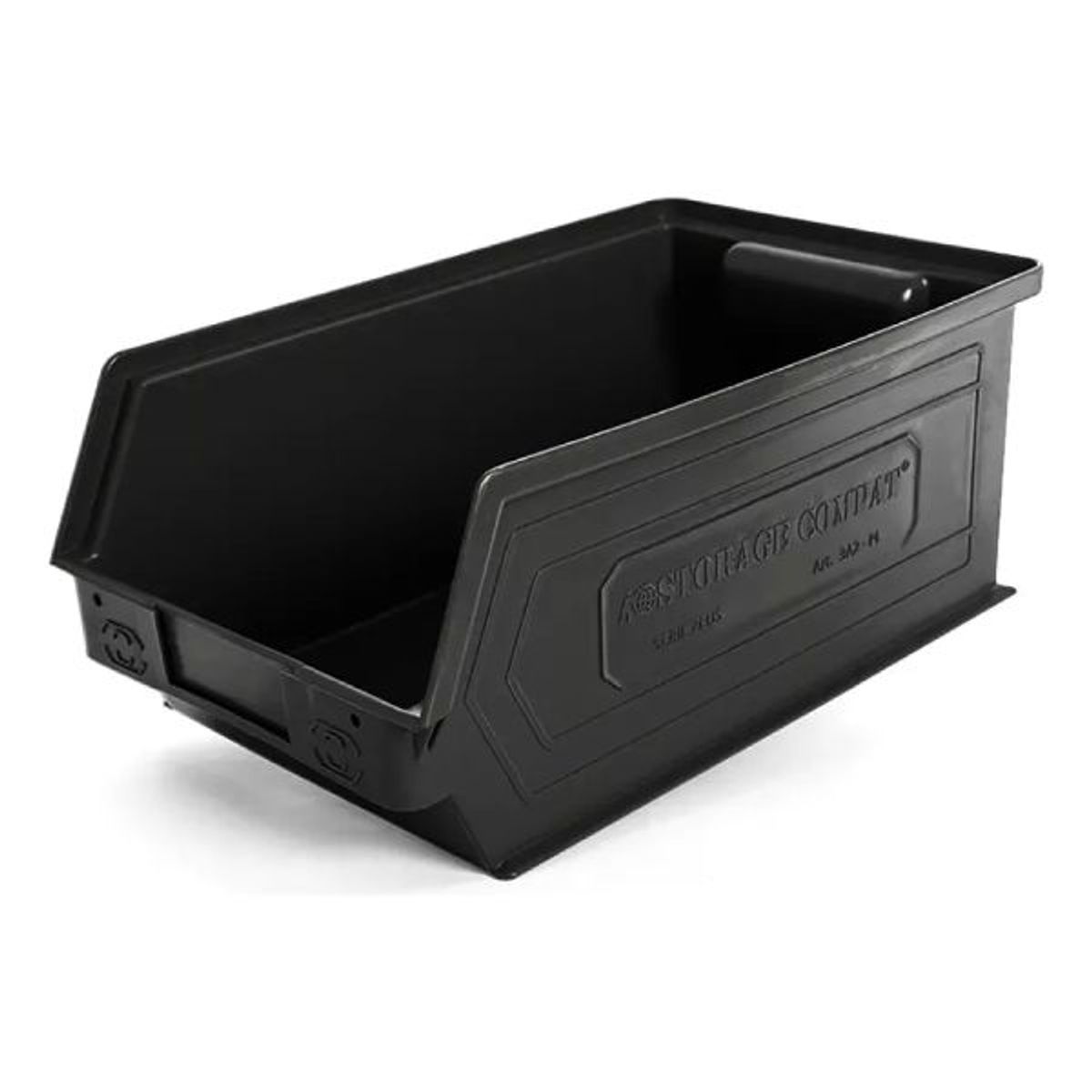 GENERICO - Caja Apilable Organizadora 350 x 200 x 145 mm Negra 3A2