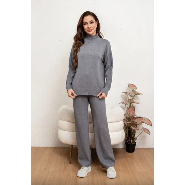 GENERICO - Conjunto 2 Piezas Mujer Tejido Soft Jersey + Pantalón 5066