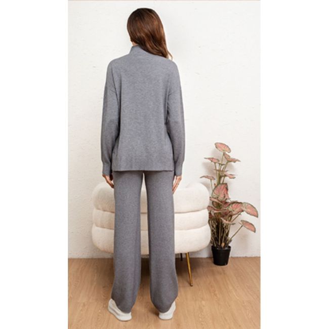 GENERICO - Conjunto 2 Piezas Mujer Tejido Soft Jersey + Pantalón 5066