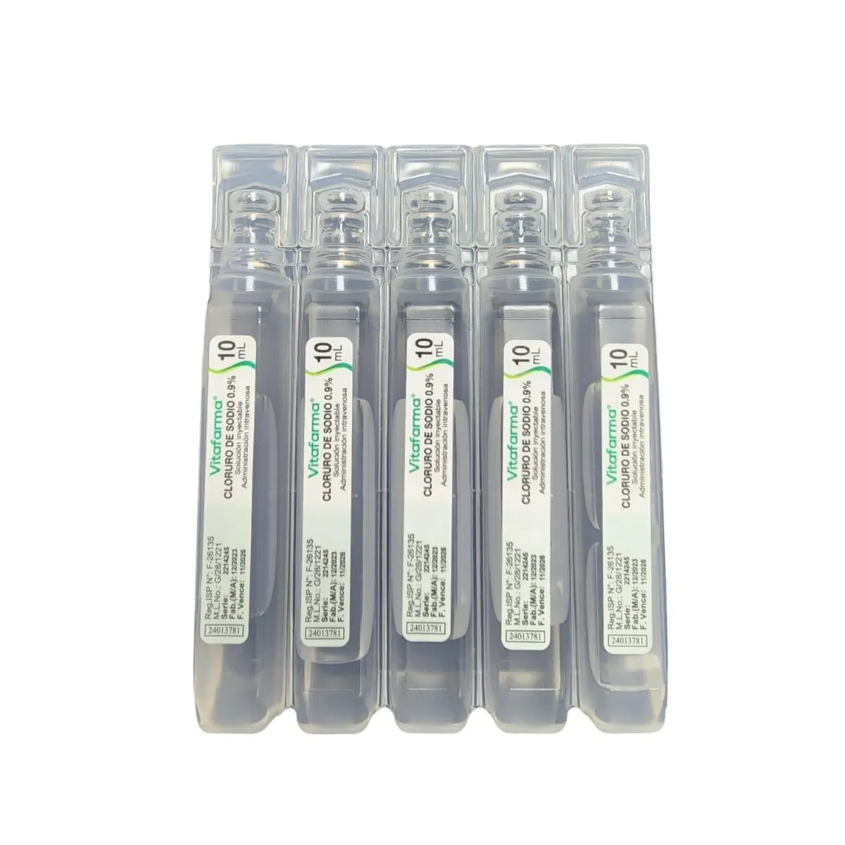 GENERICO - SUERO FISIOLÓGICO 10ML 0,9% CAJA 50 UNIDADES