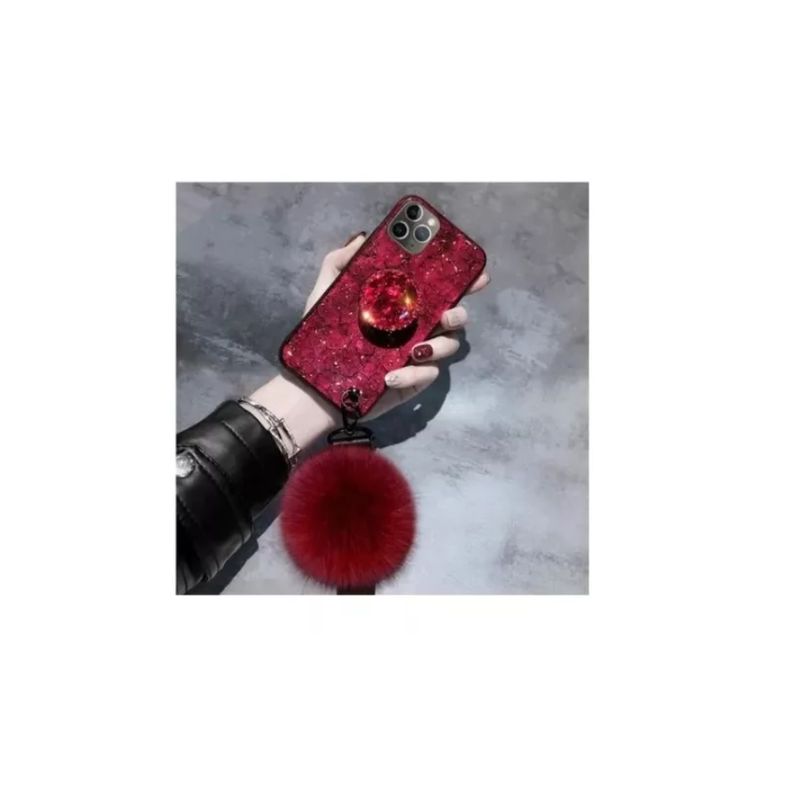 GENERICO - Funda Con Accesorios Para Samsung Galaxy S21plus-ROJO