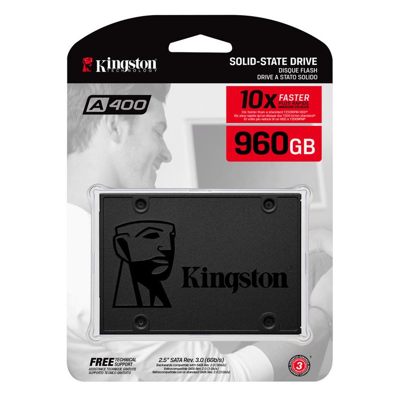 KINGSTON - Disco Sólido Ssd 960gb Interno Kingston Sa400s37960g