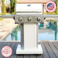 KENMORE - Parrilla a gas 3 Quemadores - Color Blanco