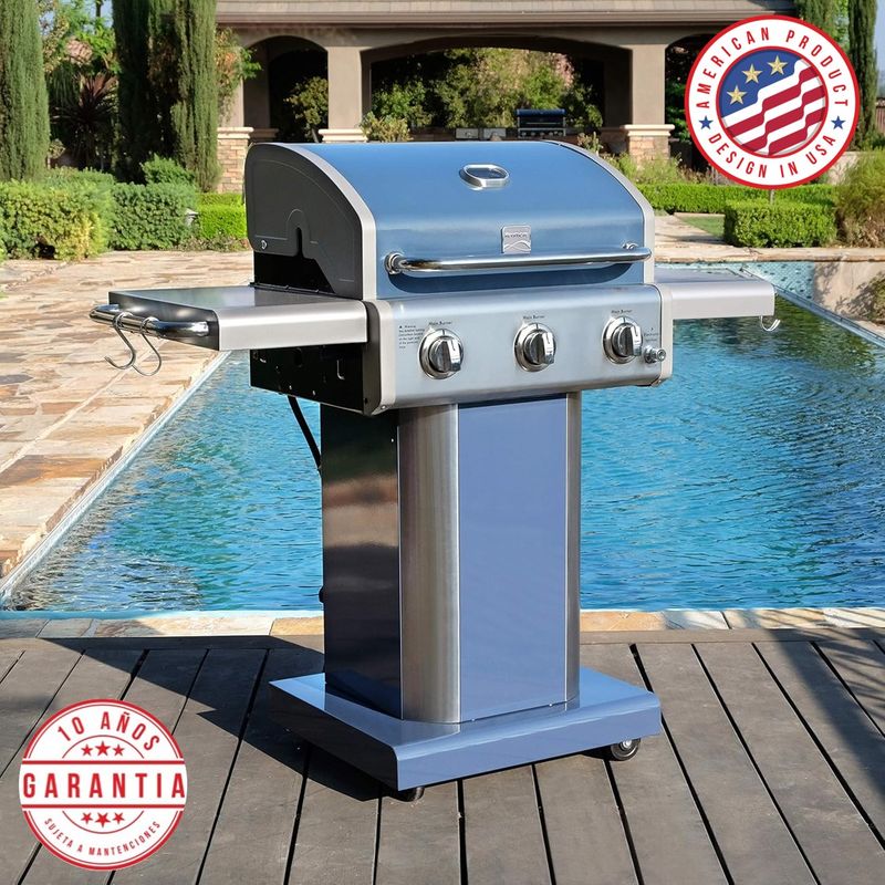 KENMORE - Parrilla a gas kenmore 3 Quemadores - Color Azul