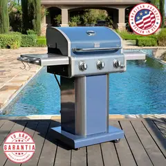 KENMORE - Parrilla a gas 3 Quemadores - Color Azul