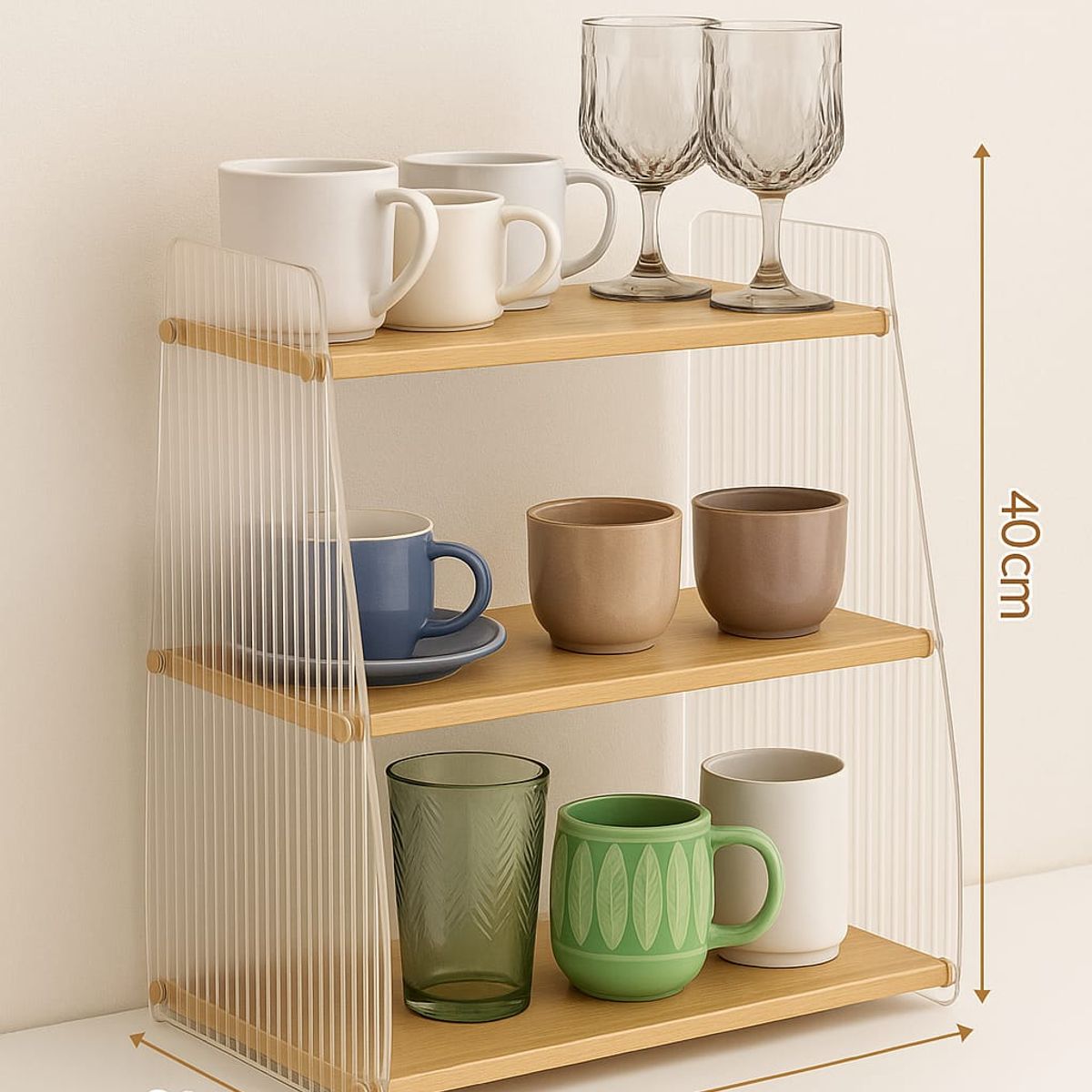 GENERICO - Organizador De Cocina Estante De Almacenamiento De 3