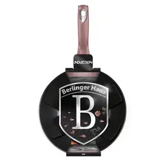 BERLINGER HAUS - Sartén wok Ø28 cm 3,2 Litros, color rosa. Aluminio forjado .