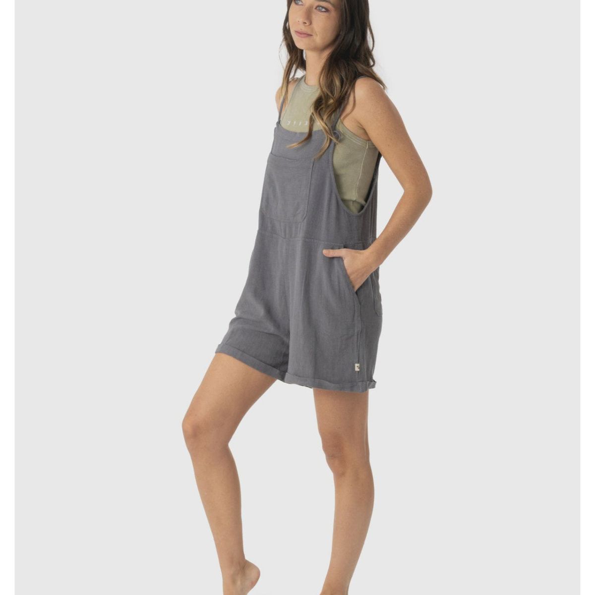 STOKED - Vestido Pilis Mujer Gris