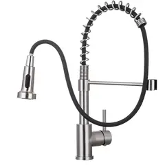 WAKESHOME - Grifo Llave Lavaplatos Monomando Cocina Extensible Flexible