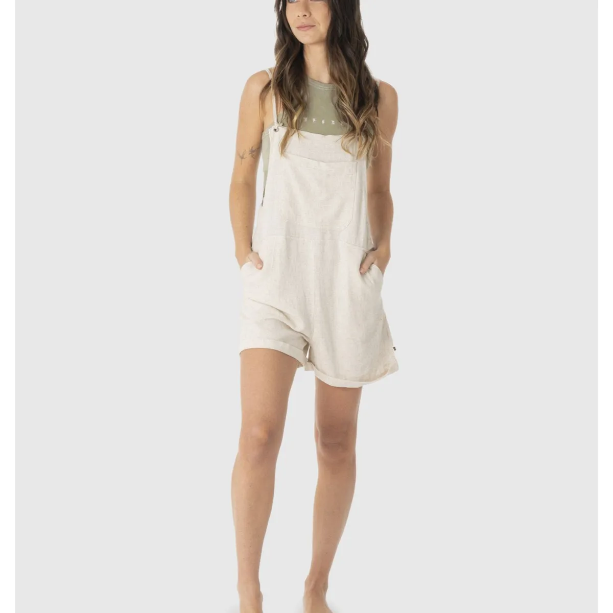 STOKED - Vestido Pilis Bone Mujer Blanco