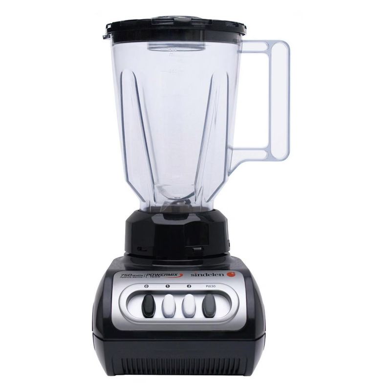 SINDELEN - Licuadora Jarro Plast L-1500 Negra 750w 15lt Sindelen Color Negro