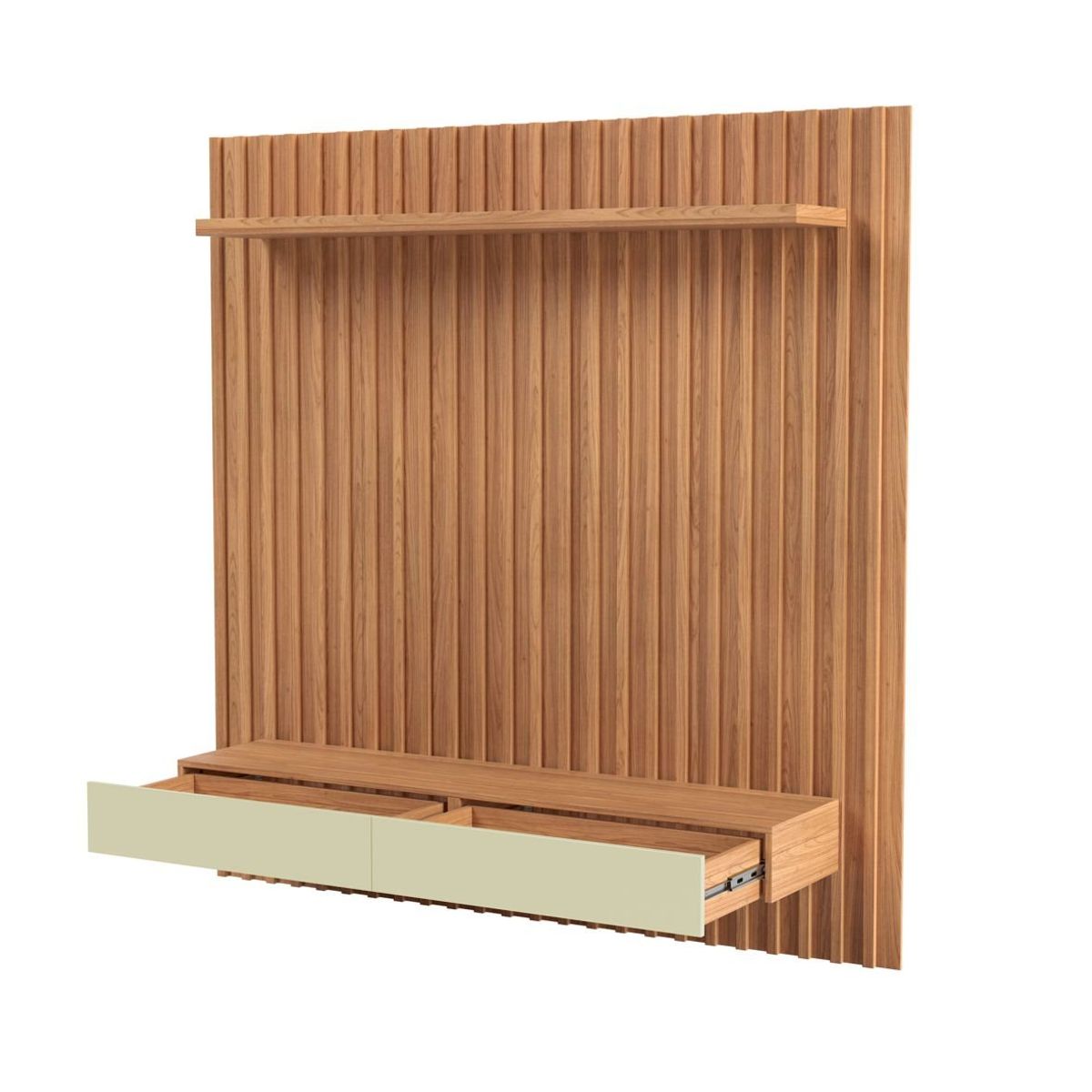 ROCA - PANEL IGUAPÉ 2 CAJONES CANELA-BLANCO