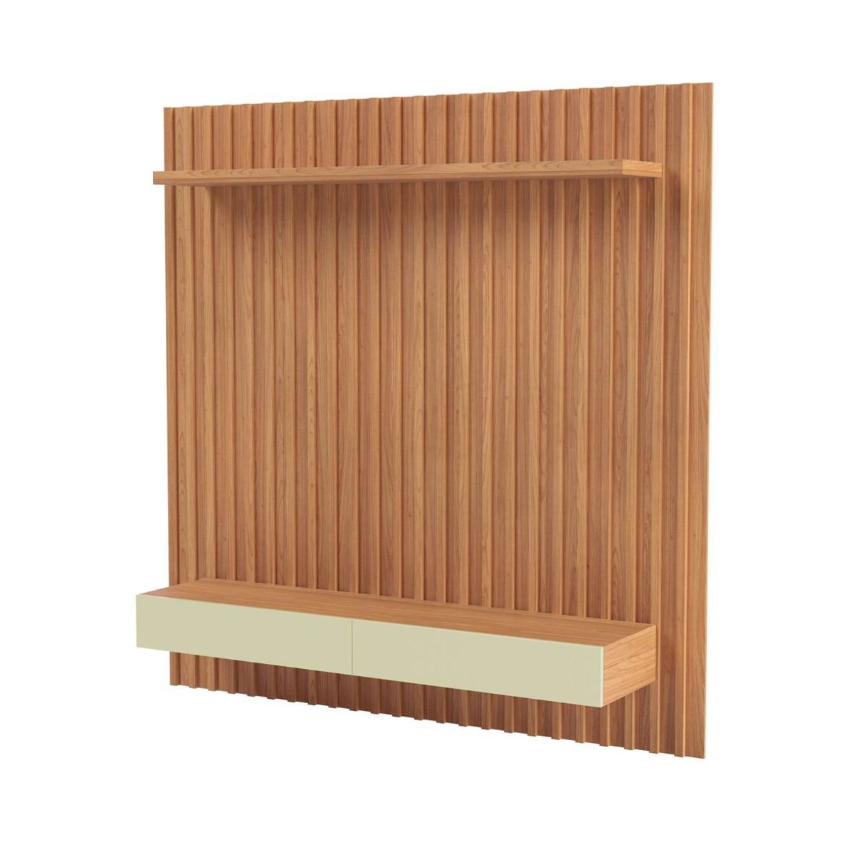 ROCA - PANEL IGUAPÉ 2 CAJONES CANELA-BLANCO