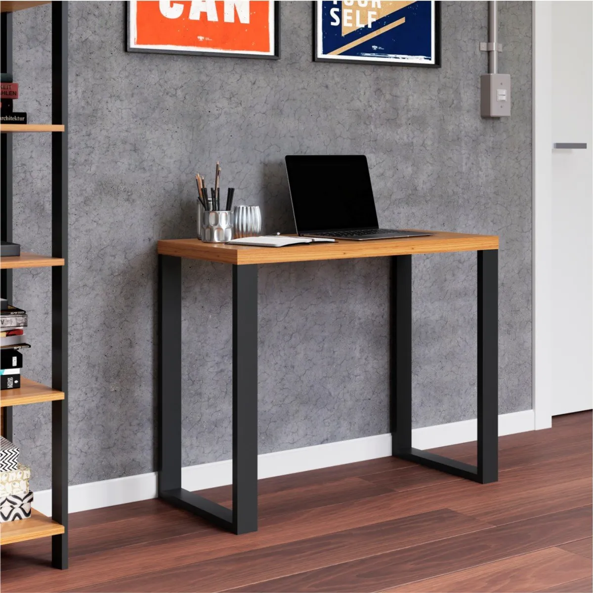 ROCA - Escritorio Yulton roble- negro