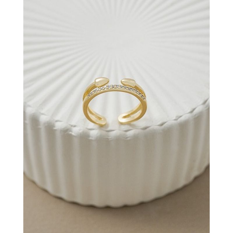 GENERICO - Anillo Pure Energy Ajustable Oro Laminado 18K