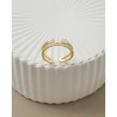 GENERICO - Anillo Pure Energy Ajustable Oro Laminado 18K