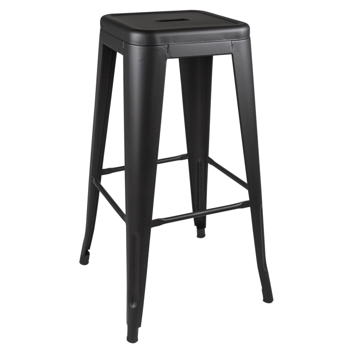 GENERICO - Pack 4 Taburetes Pisos Metal Tolix para Comedor Bar LF5-03H  - negro