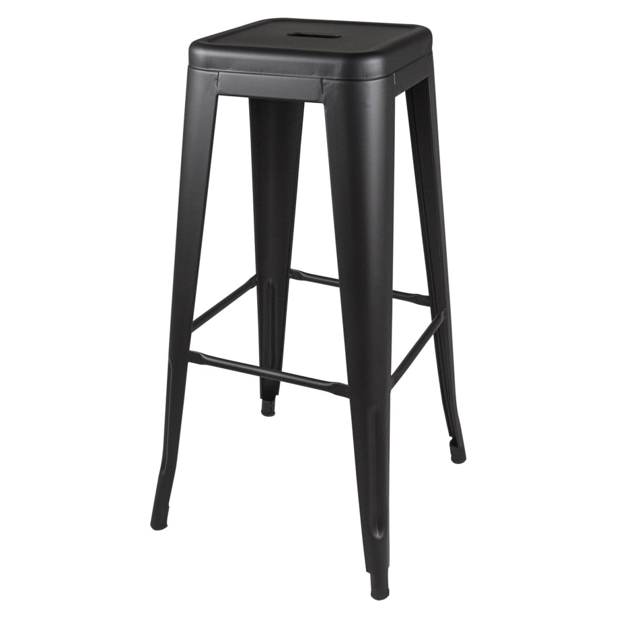 GENERICO - Pack 4 Taburetes Pisos Metal Tolix para Comedor Bar LF5-03H  - negro