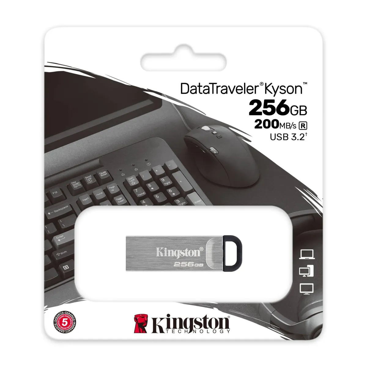 KINGSTON - Pendrive 256GB USB 3.2 Gen 1 DataTraveler Kyson DTKN/256GB