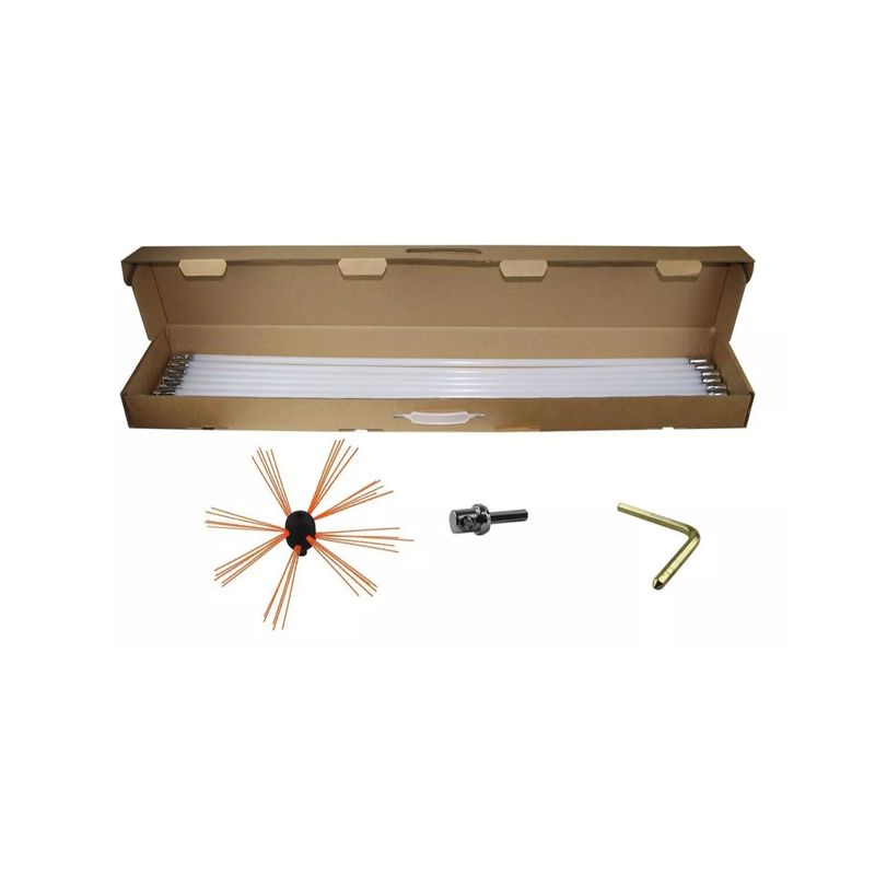 IMPORTCLICK - Kit Limpiador Chimeneas Combustión Lenta 8 M IMPORTCLICK