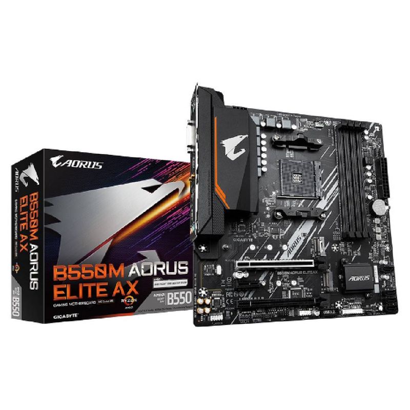 GIGABYTE - Placa Madre Gigabyte B550M AORUS ELITE AX