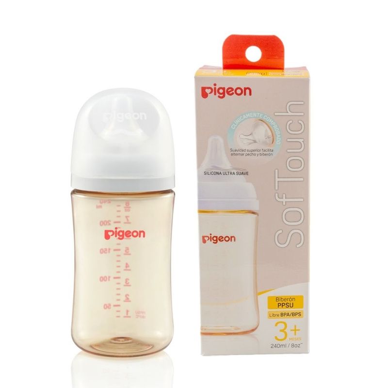 PIGEON - Mamadera Softouch Pigeon PPSU 240 ml