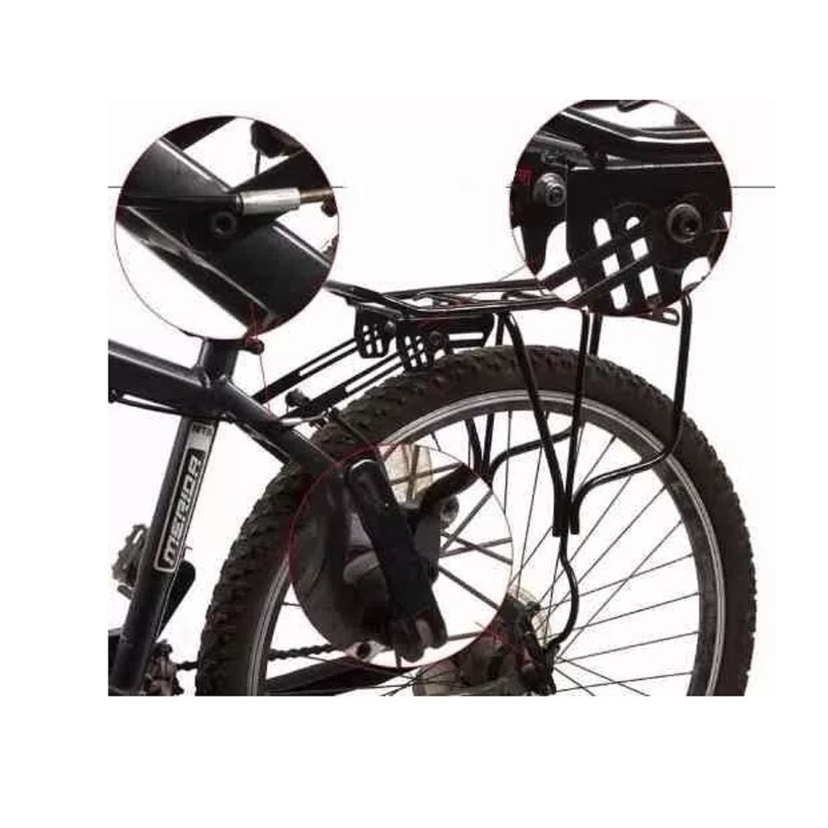 GENERICO - Parrilla Bicicleta Aluminio Freno Disco Y Vbrake