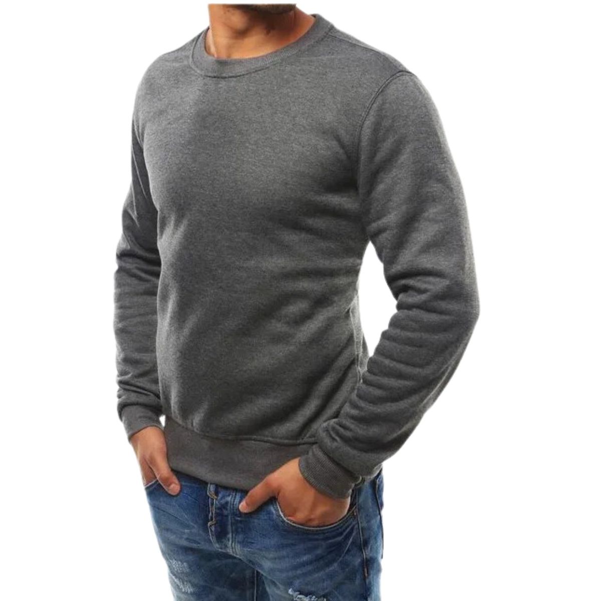 LIKE SHOP - Poleron Cuello Polo Invierno. Forro Polar. Unisex 436