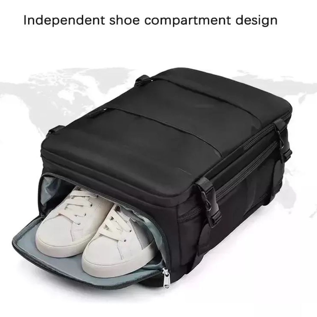 GENERICO - Mochila Bolso Viaje Organizador Abajo Avion 40l Capacidad GRIS