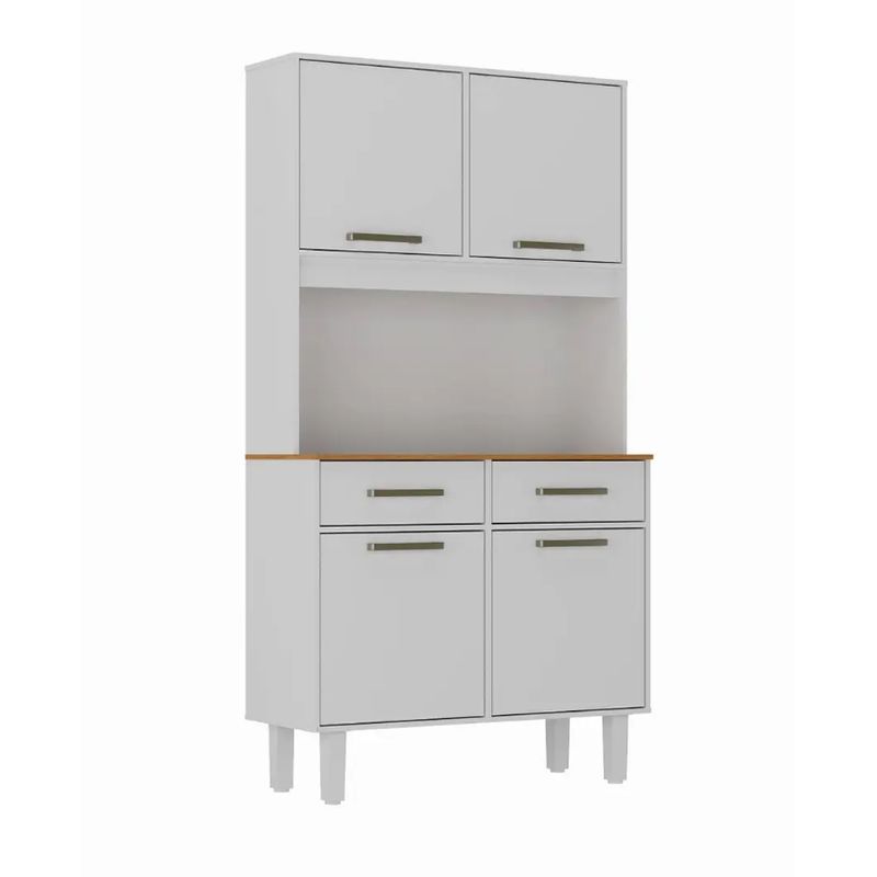 BE DESIGN - KIT COCINA POP PLUS 4 PUERTAS 2 CAJONES BLANCO ZANZINI