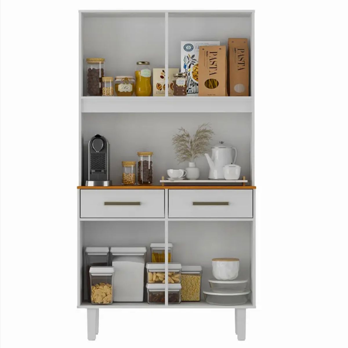 BE DESIGN - Mueble De Cocina Zanzini Blanco 4 Puertas